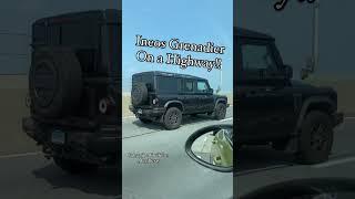 Ineos Grenadier on the Highway! #ineosgrenadier