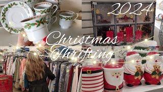 2024 CHRISTMAS THRIFT WITH ME CHRISTMAS ON A BUDGET CHRISTMAS SHOPPING