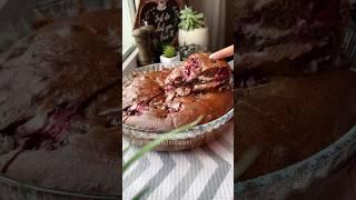 Брауни с творогом и вишней. Рецепт вкусной выпечки к чаю  #выпечка #рецепткчаю #браунирецепт