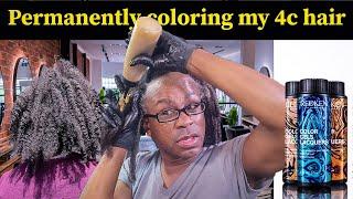 Permanent haircolor on my 4c hair