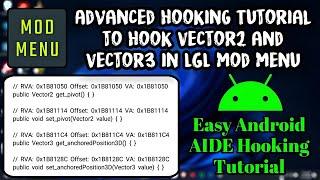 How to Easily Hook Vector2 and Vector3 methods in LGL Mod Menu | Hooking Tutorial of Vector types