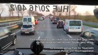 A lesson in civilization from Germany: so the ambulance hurtling through traffic (VIRAL VIDEO)