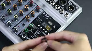 BOMGE Audio Mixer, BM-05 5 canales