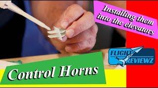 FlightReviewz How To: Installing Composite Control Horns (Elevators)