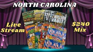 Scratching LIVE A $240 Mix of North Carolina Scratch Offs