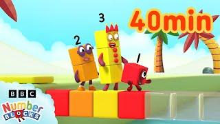 Colourful Math | Learn to count - 123 | Compilation for Kids |  @Numberblocks ​