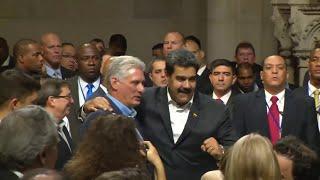 Maduro, Diaz-Canel make appearance at New York City church