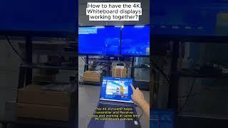 4K AV over IP system works with 2 large whiteboard displays, #AVoverIP #matrixswitcher
