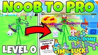 Noob To Pro In PETS GO! Got ALL UPGRADES, RARE PETS &1,000,000%+ BROKEN LUCK POTION!  PETS GO!