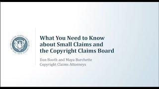 What You Need To Know about Small Claims and the Copyright Claims Board