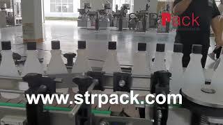 Nail Polish Remover 24 Nozzle Liquid Filling Bottle Capping and Labeling Machine Line