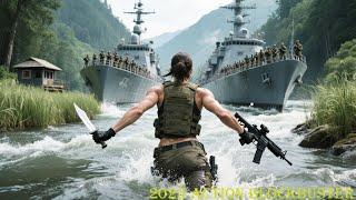 2025 Action Blockbuster: In a water ambush, a female soldier overturns Japanese boat underwater!