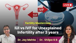 Fertility Masterclass 39 - IUI vs IVF for Unexplained Infertility after 3 years | Shilpa G B