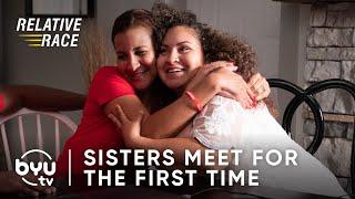 Sisters Meet for the First Time | Relative Race | BYUtv