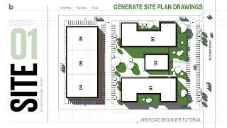 ArchiCAD Best Way To Generate Site Plan Drawing | Beginner Tutorial