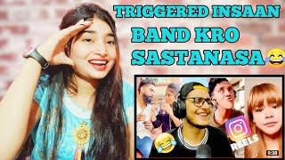 Triggered Insaan  || Found The Funniest Instagram Reels || Reaction Video || Nidhi Bihari ||