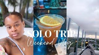 SOLO ROAD TRIP + MEETING NEW PEOPLE + ROOF TOP DRINKS + SELF CARE VLOG+ SOLO DATE