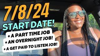  START ON 7/8 WITH THIS JOB! + PART TIME & OVERNIGHT & FULL TIME JOBS! WORK FROM HOME JOBS 2024