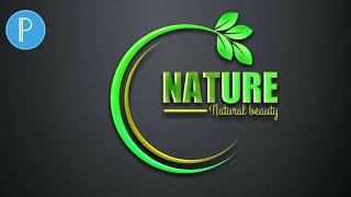 How To Make a Natural Logo on pixellab / logo plp file