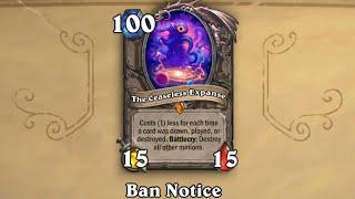 New Card Banned in Hearthstone