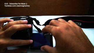 Canon 600d Screen Protecter Installing - شرح تركيب حماية لشاشة الكاميرا