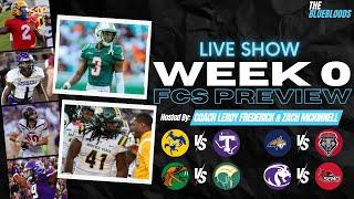 LIVE: Week 0 FCS Football Preview (MEAC/SWAC Challenge & FCS Kickoff) | The Bluebloods