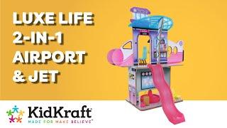 Luxe Life 2-in-1 Airport & Jet | KidKraft Wooden Dollhouses