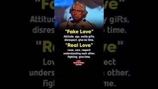 motivational quotes of apj Abdul kalam | Fake love and Real love |  | #motivation #apjabdulkalam