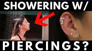 Showering with New Piercings!