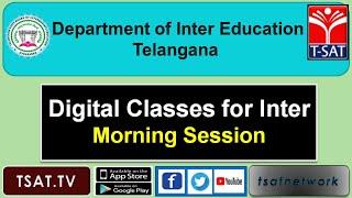 T-SAT || Digital Classes for Intermediate || 11-09-2020 || Dept of Inter Education , TS