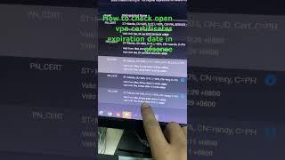 How to check expiration date OPEN VPN in pfsense firewall #shorts
