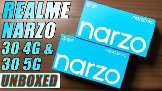 Realme Narzo 30 & 30 5G Unboxing, Specifications, First Look, Launch in India