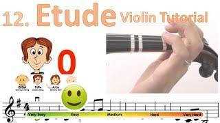 Etude | Suzuki Violin book 1 | Notes & finger pattern tutorial on Violin | HTP TV