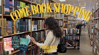 Book shopping vlog + HUGE book haul