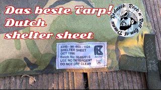 Das wahrscheinlich beste Tarp der Welt! Ex Militär British army shelter sheet aus dem Militär Shop