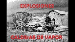 Explosiones en calderas de locomotoras de vapor. Fotografias. Vintage. Trenes.