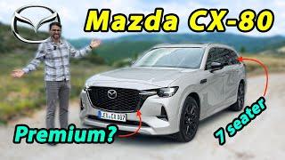 Mazda CX-80 driving REVIEW with 6-cyl (CX-90 brother) - a proper BMW replacement?