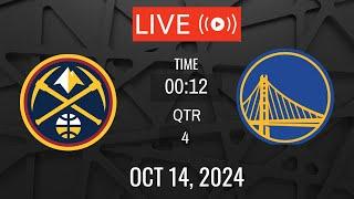 NBA LIVE! Warriors vs Nuggets I NBA PRE SEASON  I October 14, 2024 NBA 2K25 Simulation