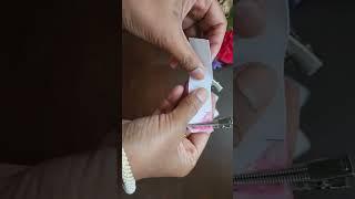 ribbon hair clip,  kanzashi tutorial.