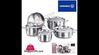 Korkmaz Alfa Cookware Set of 9 Pieces   A1660  Shoppers Pakistan