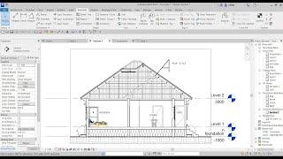 #15 How To Create section and Add roof Trusses Trick Revit Tutorial