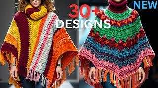 Crochet Poncho/shawl/cape designs/ Ideas knitted with wool#crochet# knitted#Poncho#designs#Shawl