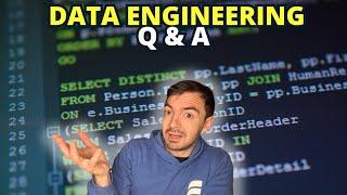 Data Engineering Q&A - Seattle Data Guy