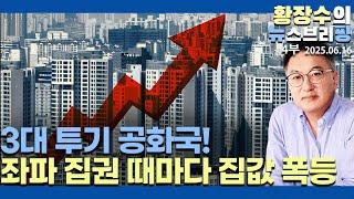 4부:3대 투기 공화국 / 좌파 정권 때마다 투기 폭등, 주택 폭등 방치 / 서민에 대한 죄악, 세금 아닌 공급? 황당 논리(2025.06.16)