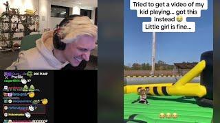 xQc Dies Laughing at Kids Getting Demolished on Playground