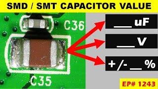 {1243} Decoding SMD Ceramic capacitor to voltage and capacitor value