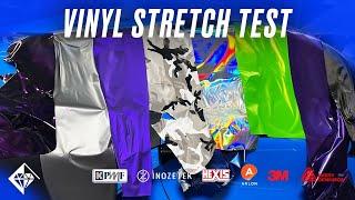 Types Of Vinyl Wrap - Stretch test 3M • Avery Dennison • KPMF ￼• Inozetek￼ • Hexis • Arlon￼ • Vvivid