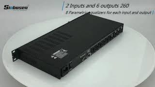 bdx260 2 in 6 out digital signal processor sinbosen