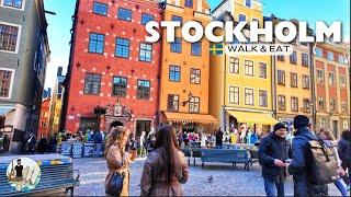 Where to Walk And What to Eat in Stockholm in a Day | 4K Walking Tour