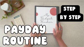 EASY Payday Routine | Beginner Budget Setup | Step by Step Get Out Of Debt  | Cash Stuffing #budget